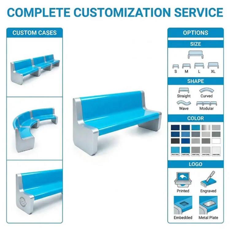 Modern Commercial FRP Bench